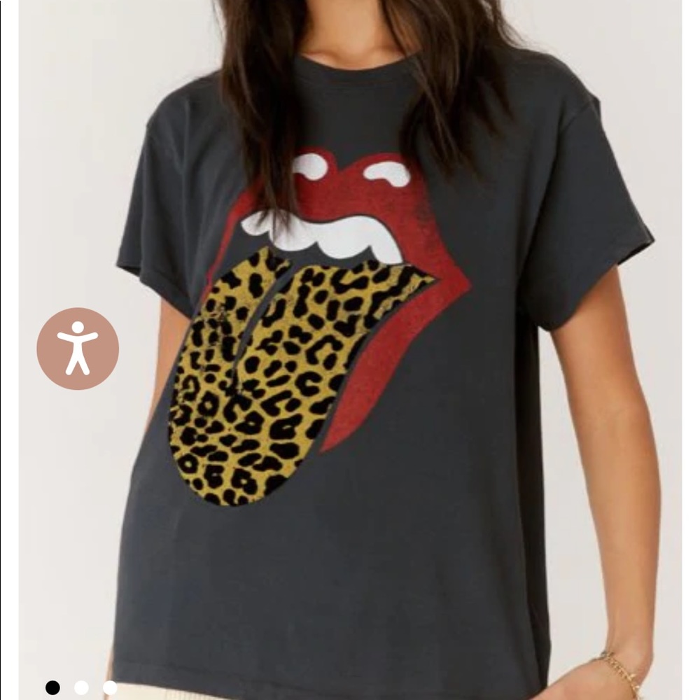 Rolling Stones velvet tongue tee!